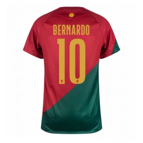 Portugal Bernardo Silva #10 Hemmatröja VM 2022 Kortärmad